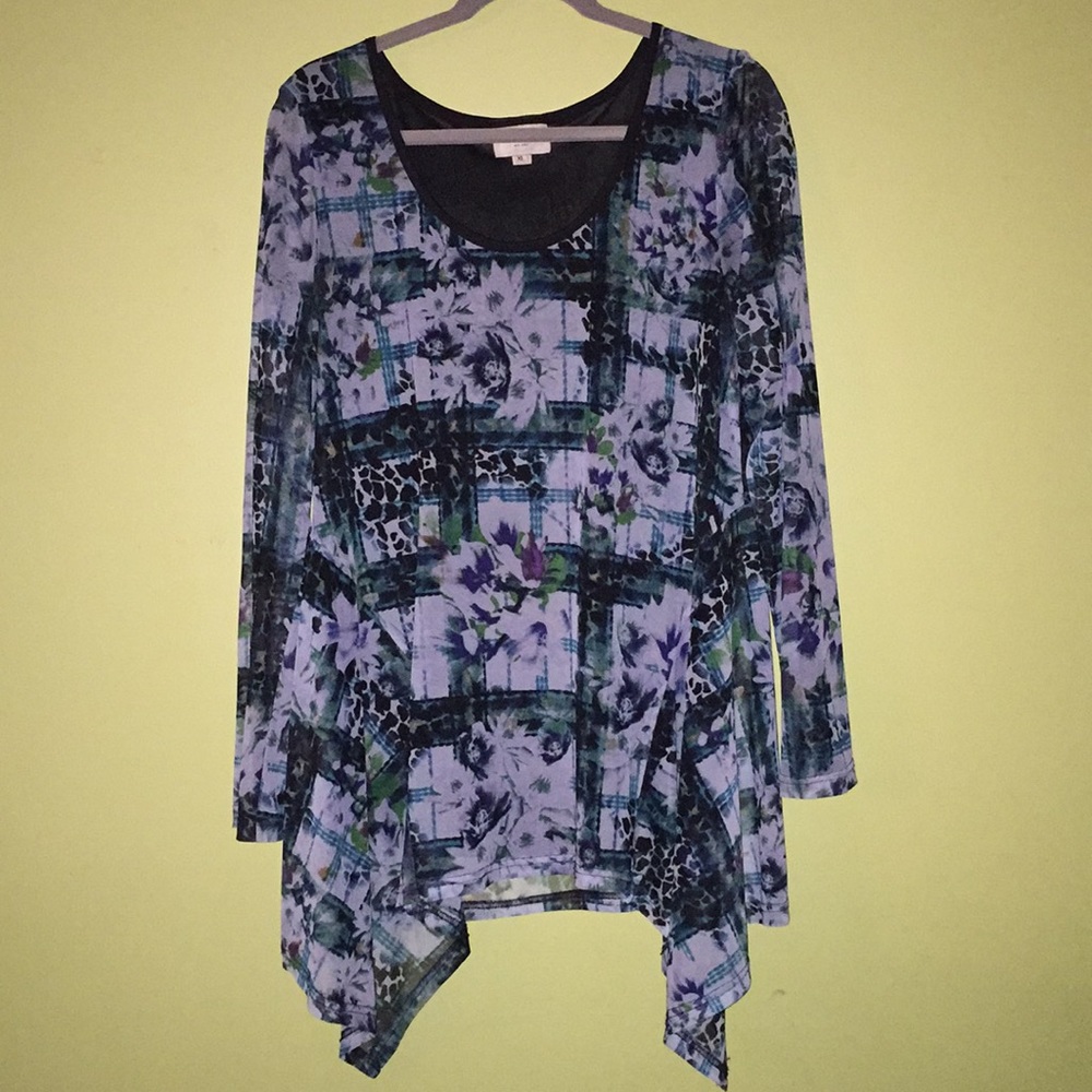 E.C.I Long Sleeve Flowy Blouse